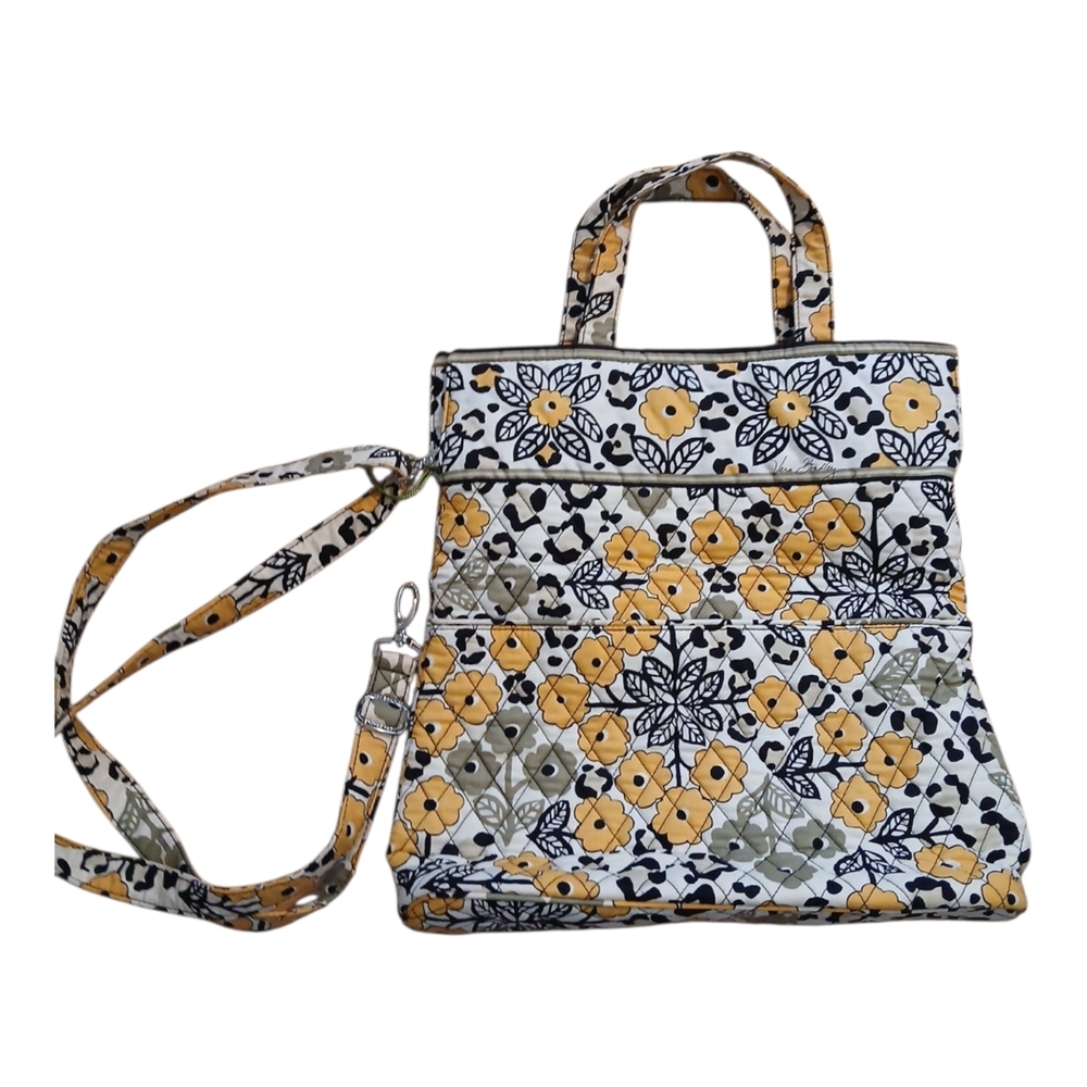 Vera Bradley - NWT - Floral Quilted - Crossbody - Tote - yellow and black